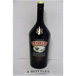 FOUR 1.14L BOTTLES BAILEYS ORIGINAL IRISH CREAM