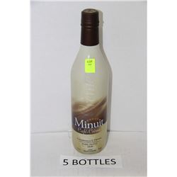 FIVE 750ML BOTTLES MINUIT CAFE CREME LIQUOR