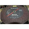 Image 1 : LOT OF 11 - 16" ABRASIVE CUT-OFF DISCS