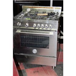 STAINLESS STEEL FULL GAS 4 BURNER ITALIAN RANGE