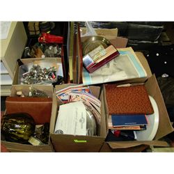 PALLET OF MISC. RCMP MEMORABILIA, ANTIQUES ETC.