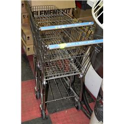 PAIR OF SMALL SHOPPING CARTS