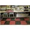 Image 1 : 10FT 11" X 5FT S/S COMMERCIAL TABLE