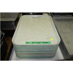 STACK OF 24 15" X 20" TRAYS