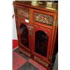 Image 1 : WOOD CARVED 2 DOOR CABINET