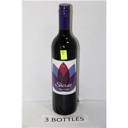 3-750ML BOTTLES 2014 TOMCO SHIRAZ RED WINE 13.5%