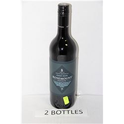 2-750ML BOTTLES ROSEMOUNT PINOT NOIR 2012 RED 13.%