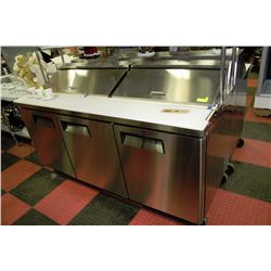 ME 16 NEW  3 DOOR PREP TABLE