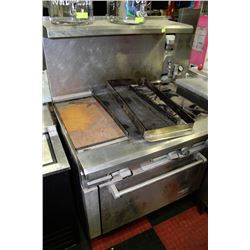 ROYAL FLAT GRILL WITH 4 BURNER & OVEN