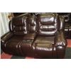 Image 2 : NEW CHOCOLATE BROWN LEATHER RECLINING SECTIONAL
