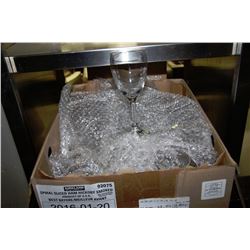 BOX OF 24 WINE GLASSES