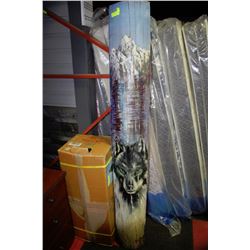 NATIVE ART ON WOOD SIGNED BY ARTIST