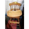 Image 1 : SOLID OAK HIGH CHAIR