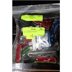 BAG OF POCKET KNIVES