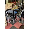 Image 1 : HIGH TABLE WITH HEAVY BASE + STOOLS
