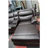 Image 5 : NEW BROWN LEATHER ELECTRIC RECLINING CHAISE