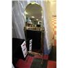 Image 1 : BRASS PLATED STAND-UP MIRROR