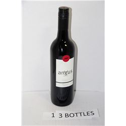 13-750ML BOTTLES OF ANGUS CABERNET SAUVIGNON WHITE