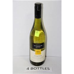 4-750ML BOTTLES OF WYNDHAM ESTATES WHITE WINE 13.2