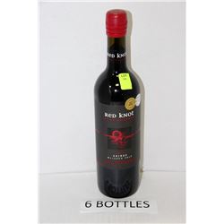 6-750ML BOTTLES OF REDKNIT 2013 SHIRAZ 14%
