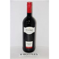 6-1L BOTTLES OF CITRA 2012 RED WINE 13%