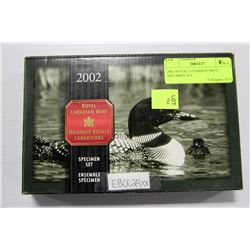 2002 ROYAL CANADIAN MINT SPECIMEN SET