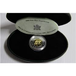 2000 POLAR BEAR PROOF CANADIAN $2 COIN