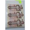 Image 1 : 1986 CANADIAN $2 UNCUT MINT BANK NOTE