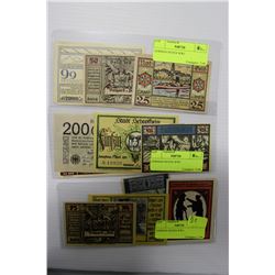 GERMAN NOTES WW1 X 3