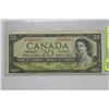 Image 1 : 1954 CANADIAN $20 BILL