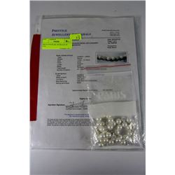 IMITATION PEARL NECKLACE W/ COA