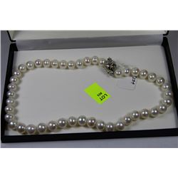 KREMENTZ STERLING .925 SILVER PEARL 16" NECKLACE