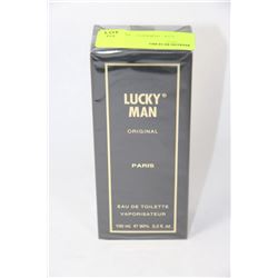 100ML BOTTLE OF LUCKY MAN ORIGINAL COLOGNE