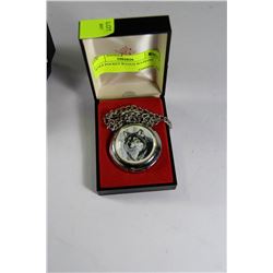 WOLF POCKET WATCH W/CHAIN