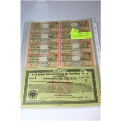 8-15 ZINGFIGE SCHATZANWEIFUNG DES DEUTCHEN REICH