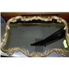 Image 1 : GOLD TONE DECORATIVE WALL MIRROR