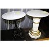 Image 1 : MARBLE TOP SIDE TABLES X2