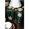 Image 1 : PAIR OF GREEN VASES