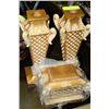 Image 1 : PAIR OF GOLD FINISH CANDLEHOLDER W/ JEWELLERY BOX