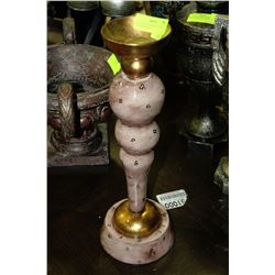 GOLD FINISH CANDLEHOLDER W/ JEWELLERY BOX