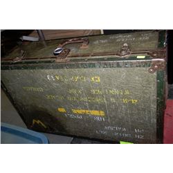 ARMY TRUNK WITH CONTENTS