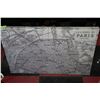 Image 1 : MAP OF PARIS WALL HANGING ART