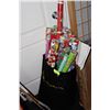 Image 1 : BLACK ROLLING BAG FULL OF WRAPPING