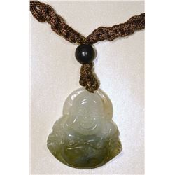 Genuine Hand Carved Jade Buddha Necklace