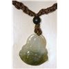 Image 2 : Genuine Hand Carved Jade Buddha Necklace