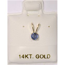 14K Gold Sapphire Pendant Retail $120