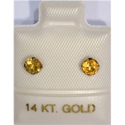 10K Gold Citrine Earrings Retail $120