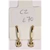 Image 2 : 10K Gold Cubic Zirconia Earrings