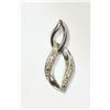 Image 1 : Sterling Silver Diamond Pendant