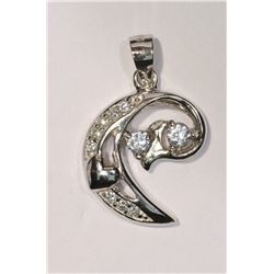Sterling Silver Cubic Zirconia Pendant